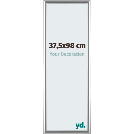 yd. - Cadre photo 37.5x98 - Argent - Plastique - Bordeaux