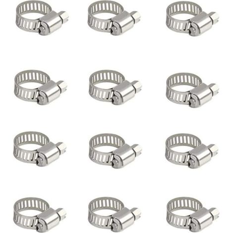4 Pièces Collier De Serrage Tuyau, Collier De Serrage Tuyau Réglable 10-16 Mm, 304 Collier De Serrage Inox, Collier Serrage Métallique, Pour Tuyau, Home Gaz, Famille Tuyau D'eau, Câble, Robin (1/5)