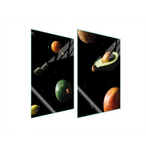 PIASTRA PROTETTIVA IN VETRO PER CUCINA 2x35x52 FRUTTA (1/5)
