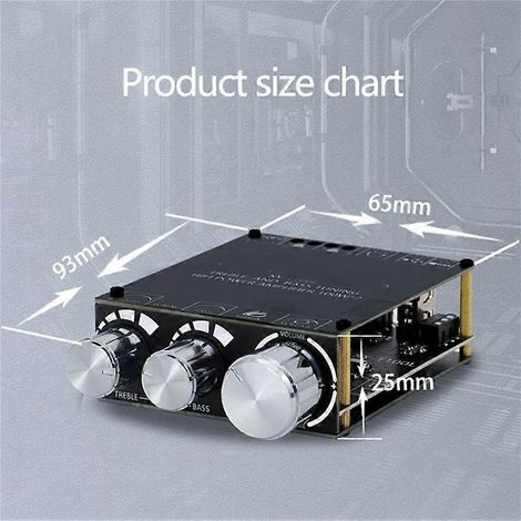 Carte d'amplificateur de subwoofer Bluetooth 5.0 100 W + 100 W XY-T100L (1/5)