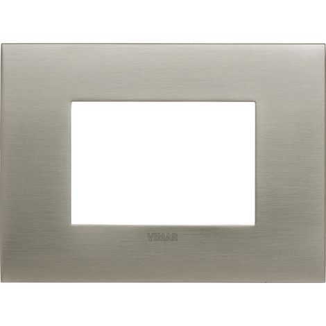VIMAR - 19953.08 Placca Arke fit 3M acciaio spazzolato