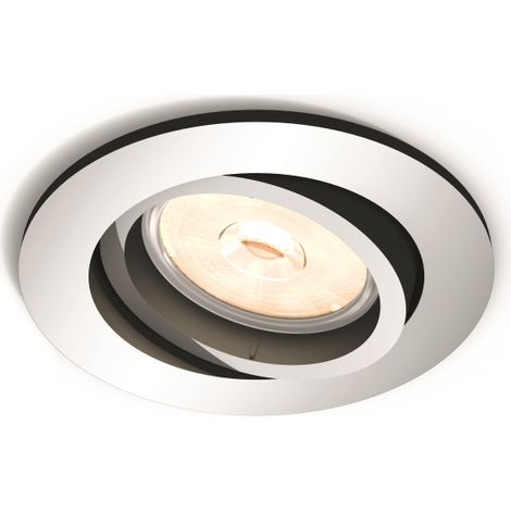 Aro Empotrable Philips Donegal Circular Cromado GU10 - Sin Bombilla (1/5)