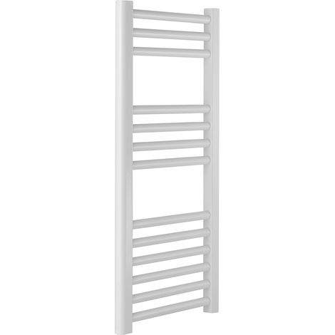 Extra High Heat output White Flat 300w x 800h Towel Rail (1/3)