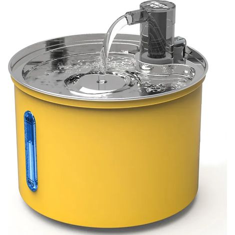 Fontaine a Eau Chat Chien ACELIFE 3L -304 en Acier Inoxydable -Dimensions Φ1913 cm - Chat Automatique avec Pompe Silencieuse (1/5)