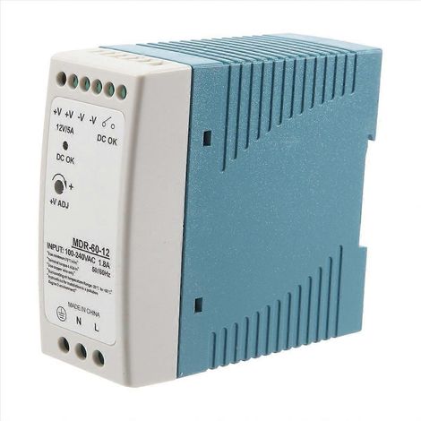 Alimentation rail DIN MDR-60 12V 60W convertisseur AC-DC régulateur de tension industriel (1/5)