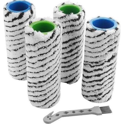 Pack de 4 brosses à rouleaux en pierre pour Kärcher FC7 et FC5 (1/4)