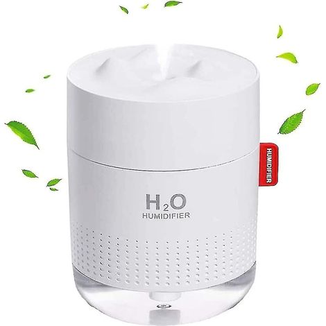 Humidificateur pour plantes, humidificateur portable silencieux, humidificateur d'air silencieux de 500 ml avec deux niveaux de brumisation réglables. (1/5)