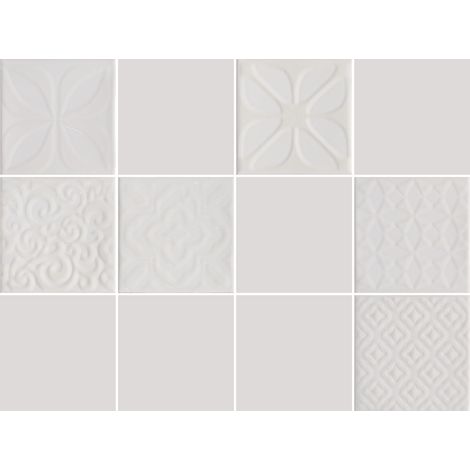 Carrelage Effet Déco URBAN ATELIER (AL) - Brillant - 10x10x0,9cm