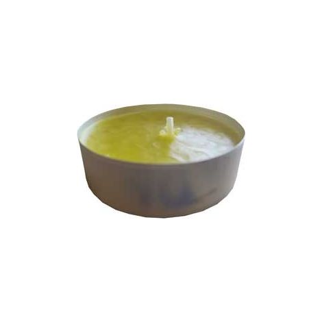 Kit candele alla citronella ø cm 6x2,5h - confezione 6 pezzi