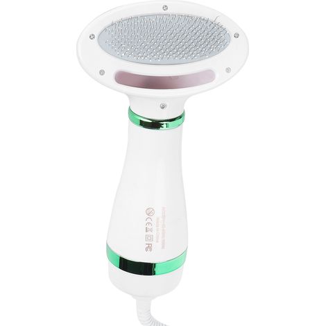 Sèche-cheveux pour animaux portable 2 en 1, souffleur de toilettage avec température réglable, pour chats et chiens petits/moyens, prise UE 220V, vert