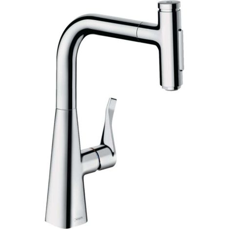 hansgrohe Metris Select M71 Monomando de cocina 240, ducha (1/2)