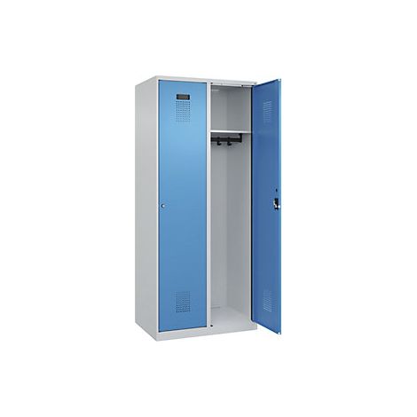 C+P  Armadietto Evolo PLUS  2 scomparti  grigio chiaro / blu (1/2)