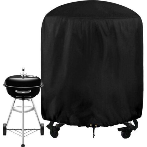 Round Grill Cover, Ø24 x 28.5inches, Waterproof, 210D Oxford Fabric, with Drawstring, UV Resistant, Windproof and Tear-Proof Outdoor Grill Cover (1/4)
