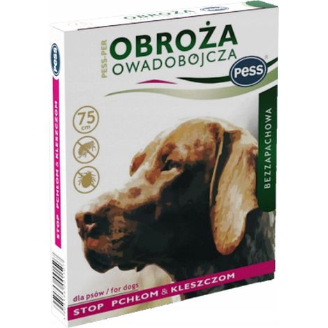 Collar antipulgas y garrapatas para perros grandes Pess 75cm