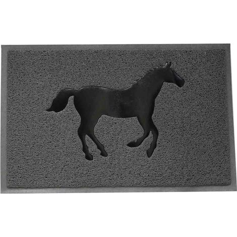 Zerbino con cavallo nero