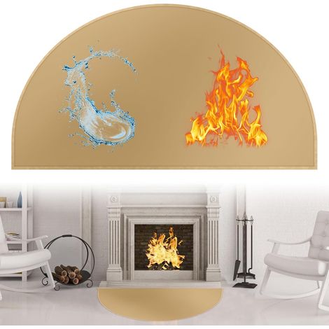 Feuerfeste Kaminmatte 61 x 104 cm für den Innenbereich und Öfen (1/5)