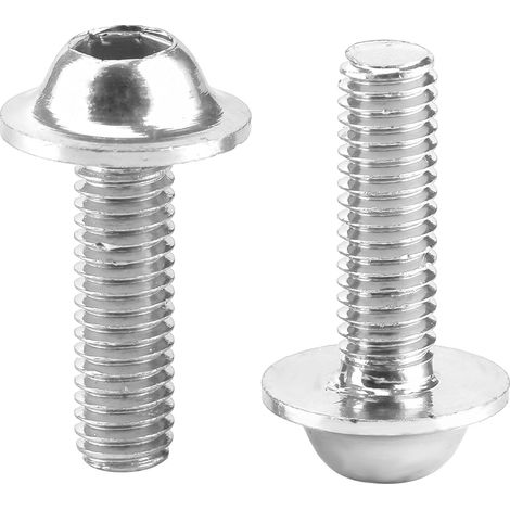 Lot de 10 écrous décoratifs universels pour pare-brise de moto (argent) (1/5)