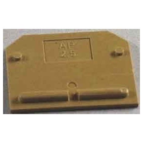 Piastra Terminale Per Morsetti Ap Sak2.5 Krg (Weidmuller Cod. 0279520000)