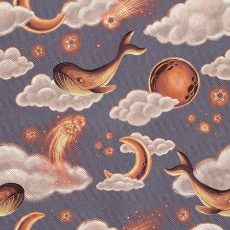 TISSUS DÉCORATIFS D'EXTÉRIEUR OXFORD - Motif Étoile Baleine (1/5)