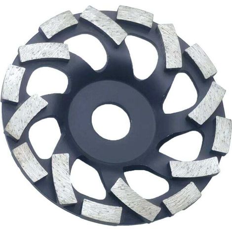 Disque Diamant Abrasif 125 à Meuler le Béton. Meule Abrasive pour Poncer Béton, Pierre, Granit (1/4)