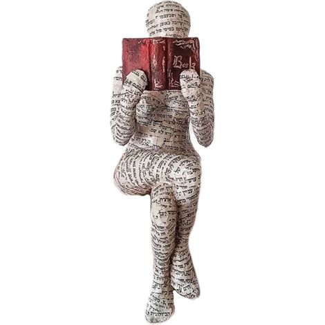 Figurine de femme de lecture Vintage en pâte à papier, décor d'étagère en résine, artisanat, cadeaux, figurines pour maison, bibliothèque, bureau (1/5)