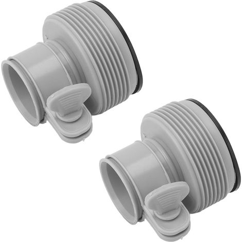 2 adaptateurs pour tuyau de piscine 1,25 pouce à 1,5 pouce, type B, adaptateur de rechange pour pompes 25009, système de piscine à eau salée (1/5)