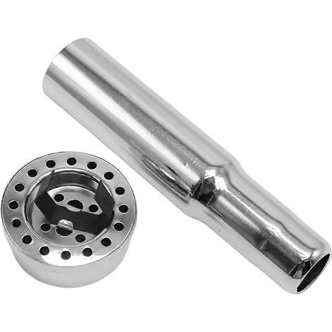 Kit de tube de remplissage d'huile chromé et de bouchon d'huile pour collecteur d'admission Chevy SBC BBC 265 283 327 350 Hot Rat Street Rod (1/5)