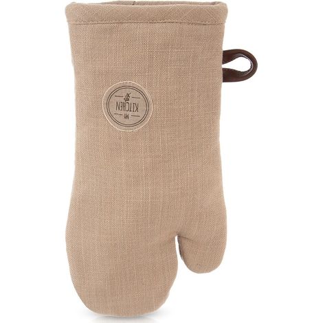Cotton Oven Glove with Magnet, Brown, 32 cm (1/5)