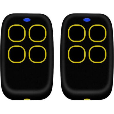 2PCSTélécommande portail universelle 4 en 1, télécommande rolling code universel multifréquence de 250 à 913 mhz. Radiocommande portail programmable version mise à jour avec liste de compatibil (1/4)