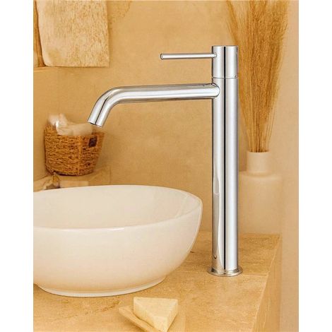 Exagonshop Miscelatore alto per ciotola senza scarico in ottone
