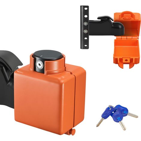 Verrou de Couplage pour Attelages Demco 50,6 & 58,6 mm, avec 3 Clés, Antivol Anti-Rouille pour Caravane, Remorque, Bateau (1/5)