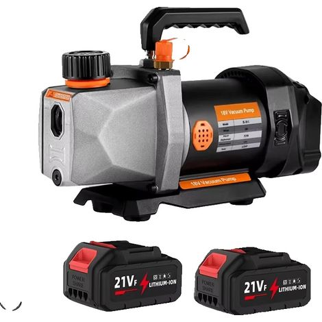 Pompe à vide, débit de 50 L/min, compatible avec des batteries 18V, Avec 2XBattery (1/2)