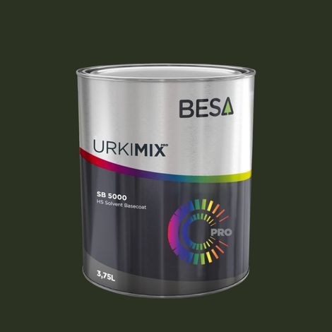 Pot de peinture Polyuréthane / bi composant Vert Bouteille RAL 6007 Mat - 500 gr