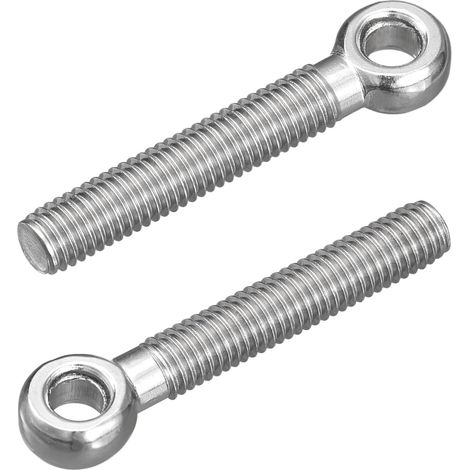 4Pcs M8 x 50mm Poulies De Levage 304 Acier Inoxydable Silver (1/5)