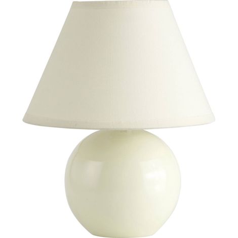 BRILLIANT Lampe Primo Tischleuchte beige/hellbraun 1x D45, E14, 40W, geeignet für Tropfenlampen (nicht enthalten) Mit Schnurzwischenschalter (1/2)