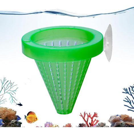 Bol d'alimentation d'aquarium - Récipient à Rouges avec Ventouse pour Aquariums - pour Le Salon, Le Plateau de Table, Le Couloir, l'entrée, la Chambre à Coucher, la décoration de la (1/5)
