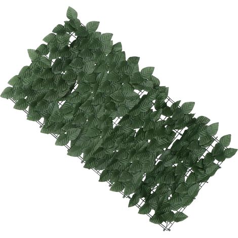 Haie Décorative Verte en Fausses Artificielles Soie Maillage et Attaches Facile à Rouler et Entretenir pour Clôture de Jardin Extérieure (1/5)