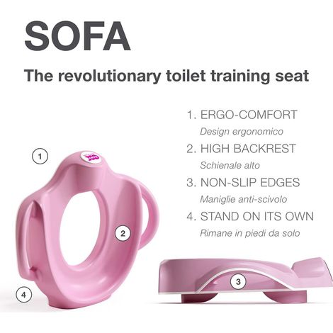 Okbaby Sofà - Riduttore WC Rosa (1/4)