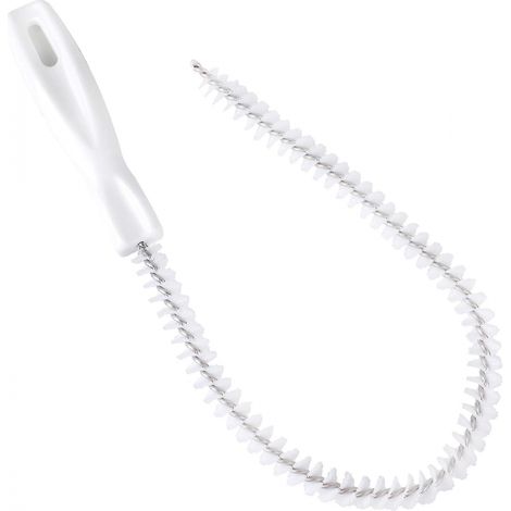 BEBUSINGOTO Flexible 45 cm Spülbeckenreinigungsbürste, Haarentfernungswerkzeug für Waschbecken, Badewanne, Heizkörper und Flaschen