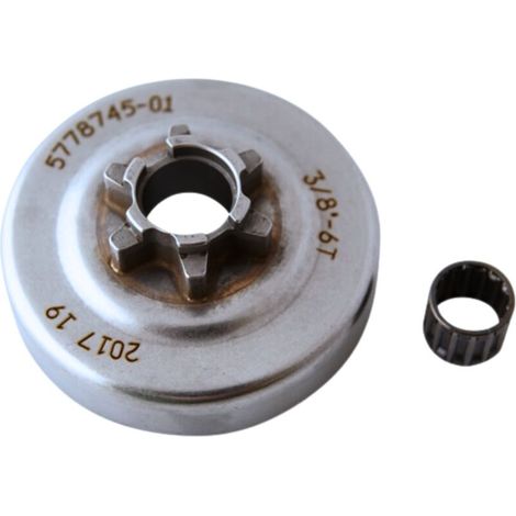 Tambour d'embrayage 135, 140, McCulloch CS350, CS390 (3/8"-6T)