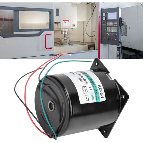 Moteur synchrone AC XD80KTYZ + Condensateur + Support 60 W à aimant permanent, bidirectionnel, à couple élevé et basse vitesse, micromoteur à arbre excentrique, 15 tr/min, 110 V AC, bidirectionnel et  (1/5)