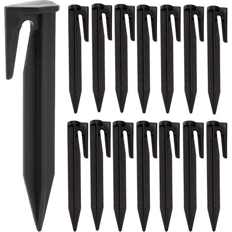 100 piquets de fixation en plastique robuste pour tondeuse robot (1/5)