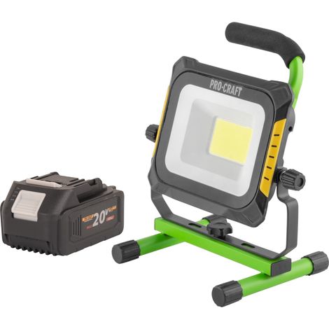 Foco LED recargable Procraft LP20 20 V IP 20 + 1 batería 4,0 Ah - sin cargador