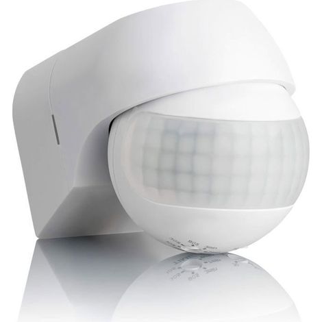 Détecteur de mouvement extérieur – IP44, portée 15 m / 180° – Capteur infrarouge programmable (1/4)