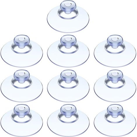 100 Stück Saugnapf, Glastisch-Saugnapf, Mini-Saugnapf, transparente Saugnäpfe, kleine Saugnäpfe, für eine Vielzahl von glatten Oberflächen, Glas, Fliesen, Badezimmer, Küche, PVC, ohne Haken (20 mm)