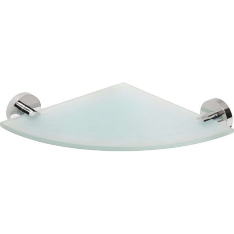 Sapho X-Round - Eckablage, Glas / verchromt XR603 (1/2)
