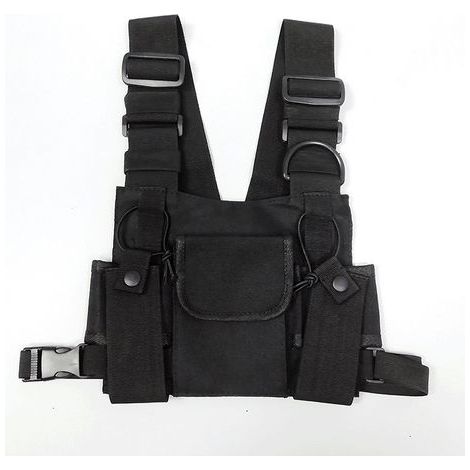 Radio Talkie walkie Poche de Poitrine Sacs Harnais Paquet Sac a Dos Etui (1/5)