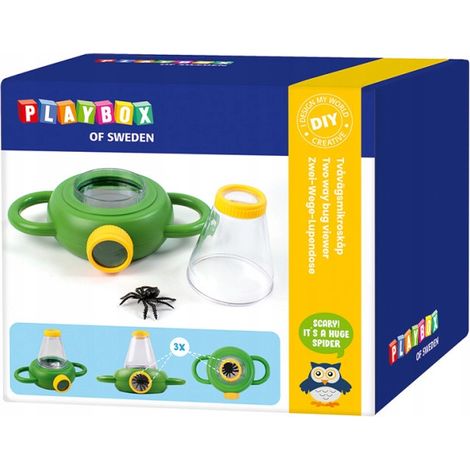 Microscope à monter soi-même pour enfants, grossissement bidirectionnel x3 (1/2)
