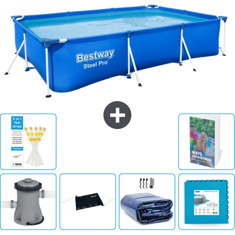 Bestway Steel Pro Rechteckig - 300x201x66 cm - 7-teilig S340