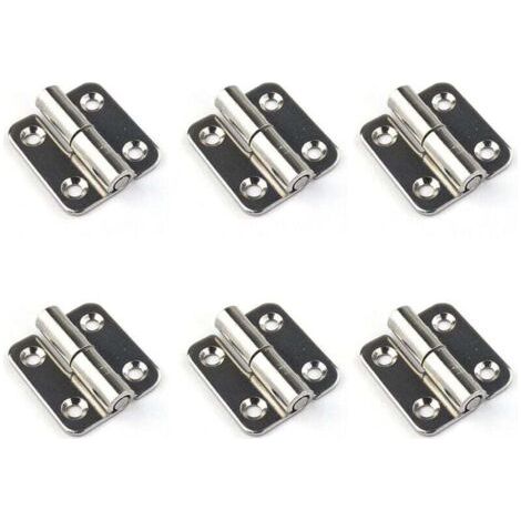 (Gauche)6 charnières amovibles 1,5' petits joints coulissants charnières de porte amovibles en acier inoxydable 304 gaucher (1/4)